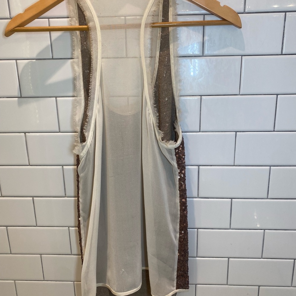 Wilfred Sequin Front Sheer Back Tank - Picture 3 of 4
